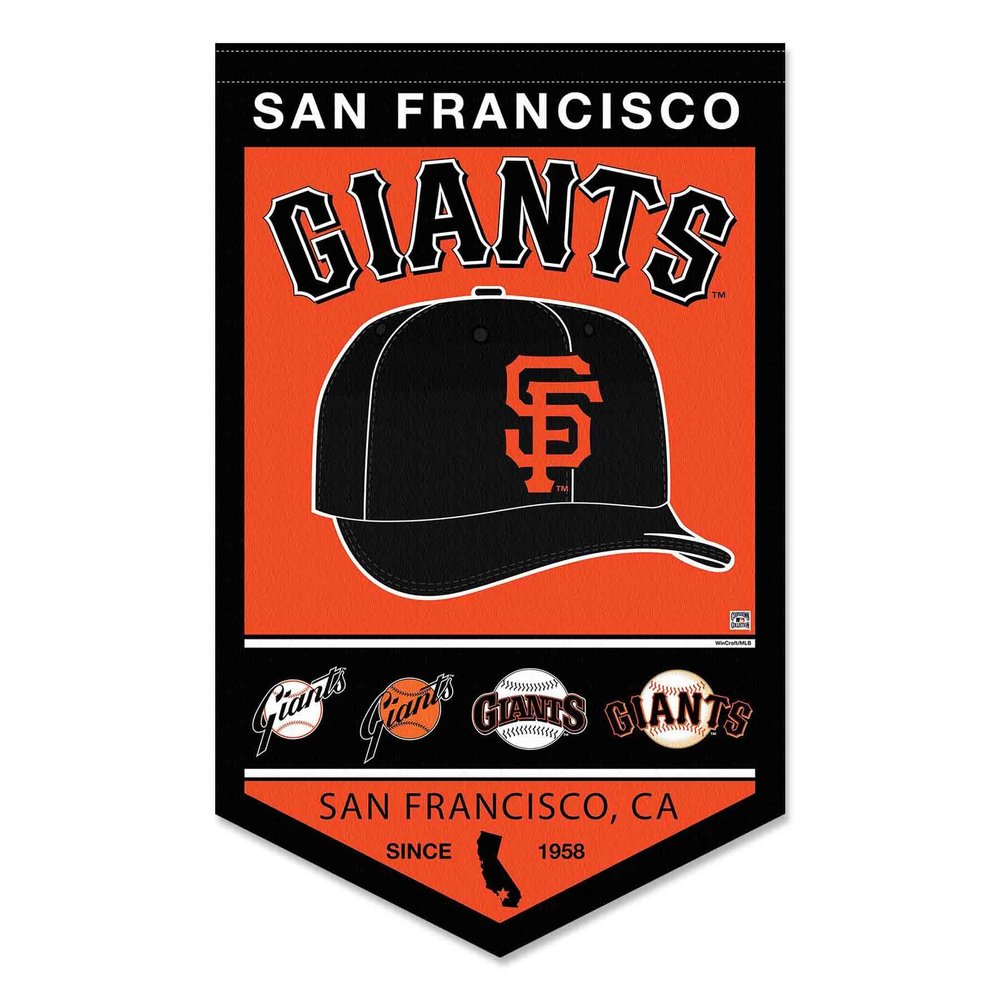 WinCraft San Francisco Giants Heritage History Banner Pennant, 15x24"