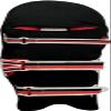 REINDEER Colored Cricket Batting Pads Covers - Leg Guards Clads - Leg Guard Skin with Free Mens Cotton Cap (Any Color) (Black) view 4