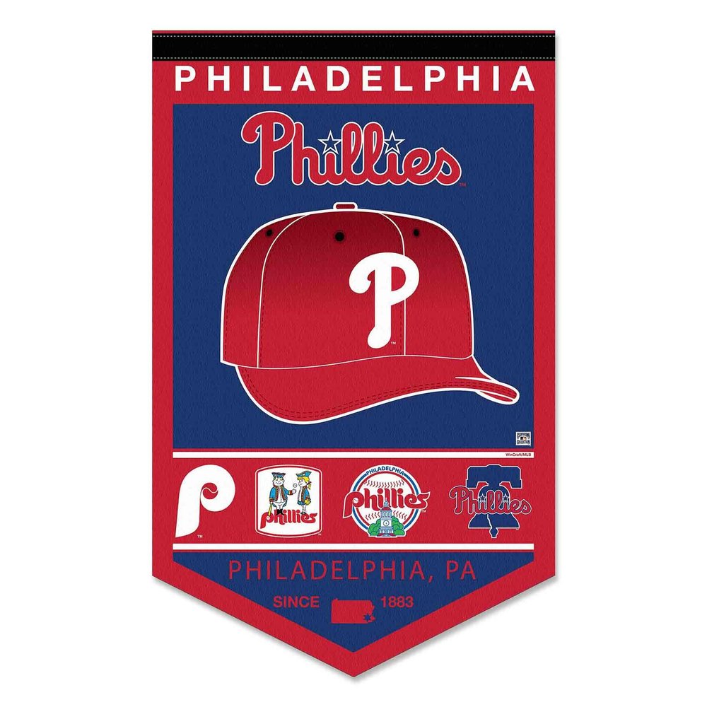WinCraft Philadelphia Phillies Heritage History Banner Pennant, 15x24"