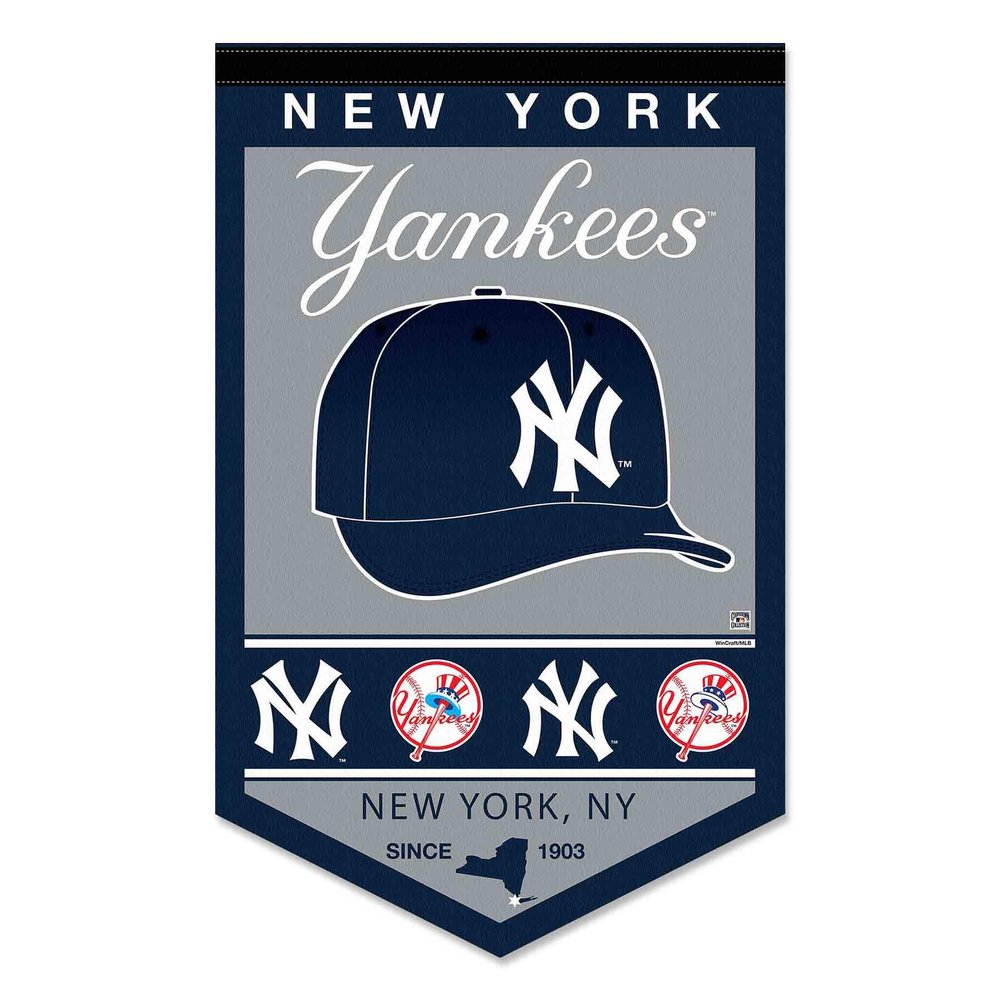 WinCraft NY Yankees Heritage History Banner Pennant, 15x24"