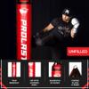 PROLAST Heavy Punching Kicking Bag for Adults, Boxing, MMA, Martial Arts, Muay Thai, Strength Training Equipment, Unfilled, 6ft, 150 lbs, Vertical Logo, Red view 3