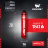PROLAST Heavy Punching Kicking Bag for Adults, Boxing, MMA, Martial Arts, Muay Thai, Strength Training Equipment, Unfilled, 6ft, 150 lbs, Vertical Logo, Red view 4