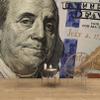 Benjamin Franklin 100 Dollar Bill Wall Mural. Peel and Stick Wallpaper. Flashy Money Theme Wall Decor. Office/Game Room Decoration. #6399 (9ft Tall X 16ft Wide) view 3