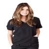 ACTIVE UNIFORMS Women's Super Soft, Ultra Comfort Stretch Mock Wrap Scrub Top (Black, 3X-Large) view 1