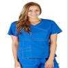ACTIVE UNIFORMS Women's Super Soft, Ultra Comfort Stretch Mock Wrap Scrub Top (True Royal Blue, XX-Small) view 1