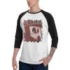 Mens Long Sleeve Shirt Ronnie milsap Baseball T-Shirts Fashion Classic O Neck Top Long Sleeve Cotton Tee Black Small view 4