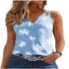 Womens Mandala Vintage Graphic Racerback Tank Tops Summer Casual Loose O-Neck Tanks Vest Vacation Classic-Fit Shirt Cami(Coconut-Light Blue,Small) view 1