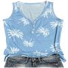 Womens Mandala Vintage Graphic Racerback Tank Tops Summer Casual Loose O-Neck Tanks Vest Vacation Classic-Fit Shirt Cami(Coconut-Light Blue,Small) view 2