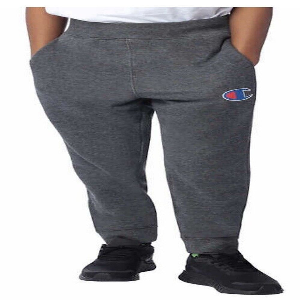 Champion Youth Boy's Jogger Sweatpant (as1, Alpha, s, Regular, Granite Heather, Small(7/8))