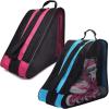 Peyorom Skate Bags, Great for Roller Skates, Ice Skates, Quad Skates, Inline Skates, Rollerblade, Figure Skates, Ice Hockey Skate - Skate Accessories for Kids and Adults (2pcs Blue + Rose) view 1