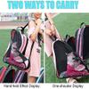 Peyorom Skate Bags - Roller, Ice, Quad, Inline & Figure Skates - 2pcs Blue + Red view 4