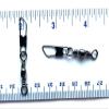 1000 Gerry's Tackle Black Barrel Fishing Swivels with Safety Snap Size 5 (26 lbs. Test) - Bulk swivels view 1