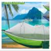 TOMYEUS Swings Seats Camping Hammock, 260 * 140 cm, Outdoor Swing with Net, Nylon Hammock, Ultra Light Outdoor Hunting Tour, Portable Hammock Tent Playground Swing (Color : A) view 4