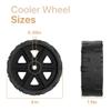 4 inch Cooler Wheels,Fits 5 Gal Beverage Rollers, Ice Cube 60/70 qt Rollers,Cooler Wheel Replacement Kit(Black, 2 Pack) view 2