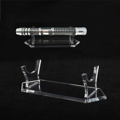 WANLIAN Lightsaber Stand Knife Stand Acrylic Desktop Lightsaber Display Stand Sword Stand Holder Decorative Sword Stand Display Stand For saber, dagger, sword display(Transparent 1 pack)