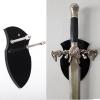 WANLIAN Wall Mounted Sword Rack - Vertical Single Sword Display Stand with Hook Universal for Sword, Axe, Anime Swords Black (1 Pack) view 1