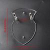 WANLIAN Sword Stand Plaque Hook Display Stand - Universal Wall Mount for Sword & Axe - Transparent 2 Pack view 2