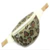 Women's Metal Mesh Fanny Pack Shiny Rave Waist Bag Adjustable Belt for Festival Party or Daily Use(Beige Animal) view 1