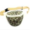 Women's Metal Mesh Fanny Pack Shiny Rave Waist Bag Adjustable Belt for Festival Party or Daily Use(Beige Animal) view 2