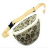 Women's Metal Mesh Fanny Pack Shiny Rave Waist Bag Adjustable Belt for Festival Party or Daily Use(Beige Animal) view 3