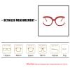 Cvonnron Women's Oversized Round Eyewear Frames Blue Light Blocking Glasses Fake Round Non-Prescription Clear Lens Eyeglasses (Bean Red) view 4