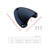 Berfi Life Marine Wire Cable Vent Cover with 3 Screws, Plastic Clamshell Vent Clam Shell Vent Cover for Boat Yacht view 2