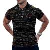 Physics Equations Printed Men's Polo Short Sleeve T-Shirt Classic Standard-Fit Shirt view 1