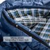 HiZYNICE Sleeping Bags for Adults Cold Weather Zero Degree Extra Large Sleeping Bag Adult Big and Tall Winter Camping XXL,Navy Blue Right Zip,90" x 39" view 4