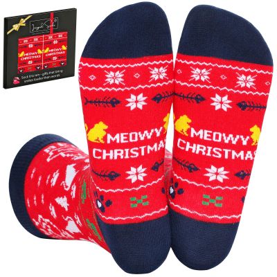 IRISGOD Funny Christmas Socks for Men & Women - Novelty Xmas Gifts - Cool Stocking Stuffers