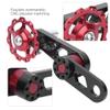Rear Chain Tensioner, Single Speed Aluminum Alloy Adjuster Guide Wheels Bike Chain Guide, for Bike Bike Parts Folding Bike Cycling Parts view 3