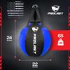 PROLAST Wrecking Ball Heavy Punching Bag for Adults, Hook and Uppercut, Body Snatcher, Boxing, MMA, Muay Thai Training Equipment, Unfilled, 65 lbs, New Edition Blue and Black view 4