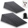 Folaps Squat Wedge with Step-by-Step Guide: Portable Non-Slip Blocks for Deep Squats Lower Body Exercises - Improve Strength Ankle & Knees Mobility for Fitness Enthusiasts Athletes view 1