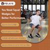 Folaps Squat Wedge with Step-by-Step Guide: Portable Non-Slip Blocks for Deep Squats Lower Body Exercises - Improve Strength Ankle & Knees Mobility for Fitness Enthusiasts Athletes view 2