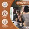 Folaps Squat Wedge with Step-by-Step Guide: Portable Non-Slip Blocks for Deep Squats Lower Body Exercises - Improve Strength Ankle & Knees Mobility for Fitness Enthusiasts Athletes view 4