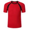 TiaoBug Kids Boys Rash Guard Swim Shirt UPF 50+ Sun Protection Short Sleeve Swimming Top Quick Dry Athletic Sun Shirts Red 3-4 Years view 1
