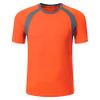 TiaoBug Kids Boys Rash Guard Swim Shirt UPF 50+ Sun Protection Short Sleeve Swimming Top Quick Dry Athletic Sun Shirts Orange 3-4 Years view 1