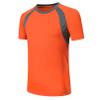 TiaoBug Kids Boys Rash Guard Swim Shirt UPF 50+ Sun Protection Short Sleeve Swimming Top Quick Dry Athletic Sun Shirts Orange 3-4 Years view 2