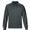 MOHEEN Mens Long Sleeve Moisture Wicking Performance Polo Shirts Casual Solid Golf Pique Shirts Dark Grey-2XL view 1