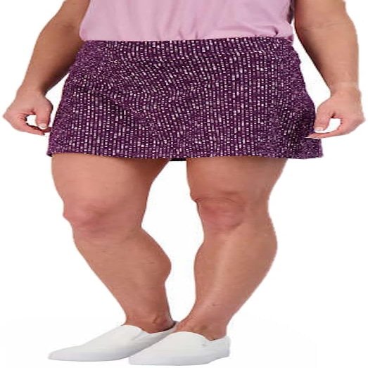 Colorado Clothing Tranquility Women's Everyday Stretch Skort (as1, Alpha, x_l, Regular, , Sparkle Plum, X-Large)