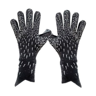 Yuly Goalkeeper Gloves Strong Grip Goalie Soccer Glove Football with Finger Support Size 6/7/8/9/10 Kids Youth Adults Black
