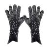 Yuly Goalkeeper Gloves Strong Grip Goalie Soccer Glove Football with Finger Support Size 6/7/8/9/10 Kids Youth Adults Black view 1