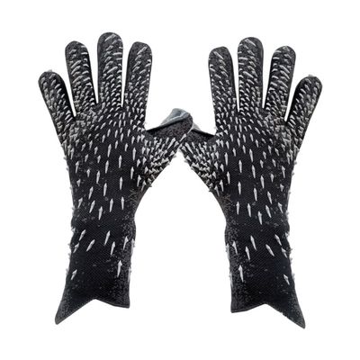 Yuly Goalkeeper Gloves Strong Grip Goalie Soccer Glove Football with Finger Support Size 6/7/8/9/10 Kids Youth Adults Black