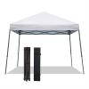 Ifwind 8X8 FT Pop Up Canopy Tent, Outdoor Instant Slant Legs Sun Shelter with Carrying Bag Portable for Patio Deck Garden and Beach(White) view 1