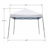 Ifwind 8X8 FT Pop Up Canopy Tent, Outdoor Instant Slant Legs Sun Shelter with Carrying Bag Portable for Patio Deck Garden and Beach(White) view 2