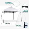 Ifwind 8X8 FT Pop Up Canopy Tent, Outdoor Instant Slant Legs Sun Shelter with Carrying Bag Portable for Patio Deck Garden and Beach(White) view 4