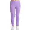 Auranso Toddler Girls Leggings Basic Full Length Cotton Tights Pants Light Purple1 4-5T view 1