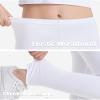 Auranso Toddler Girls Leggings Basic Full Length Cotton Tights Pants White1 4-5T view 4