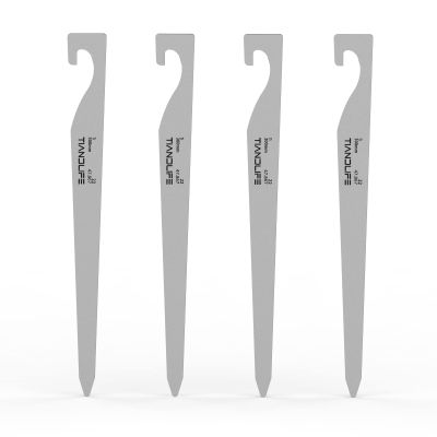 Tent Stakes,Titanium Tent Pegs, L 11.8in/30cm Heavy Duty Camping Stakes,Rustproof, Not Easy to Bend,Essential Tent Accessories for Camping, Rain Tarps, Hiking, Backpacking