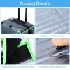 Sadnyy 3 Pieces Clear Luggage Cover PVC Suitcase Luggage Protector for 20" 24" 28" Luggage Waterproof Cover(Fluorescent Green Border,Regular Style) view 3