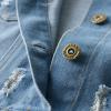 Button Jacket Top Boys Jeans Toddler Coat Kids Baby Jacket Down Denim Pocket Girls Tween Girls (Blue, 18-24 Months) view 4